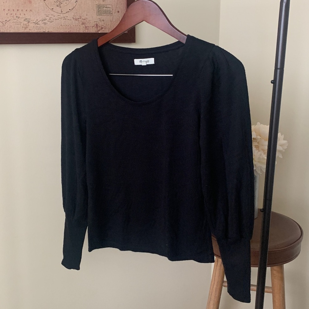 Madewell black scoop neck sweater